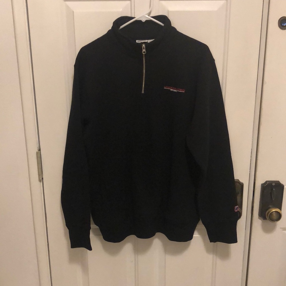 Undefeated Sport Half Zip pullover cotton sweatshirt